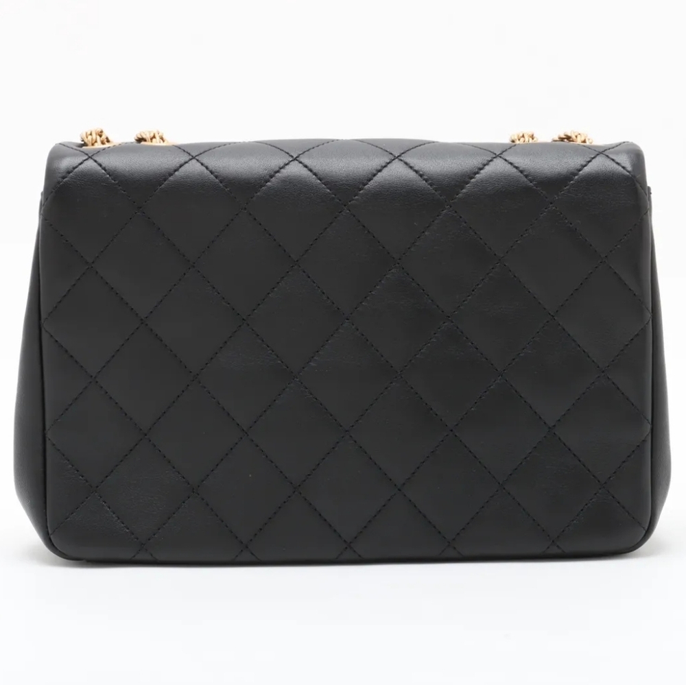 Chanel On and On Full Flap Shoulder Bag - Black Quilted Lambskin COA included - Picture 3 of 17